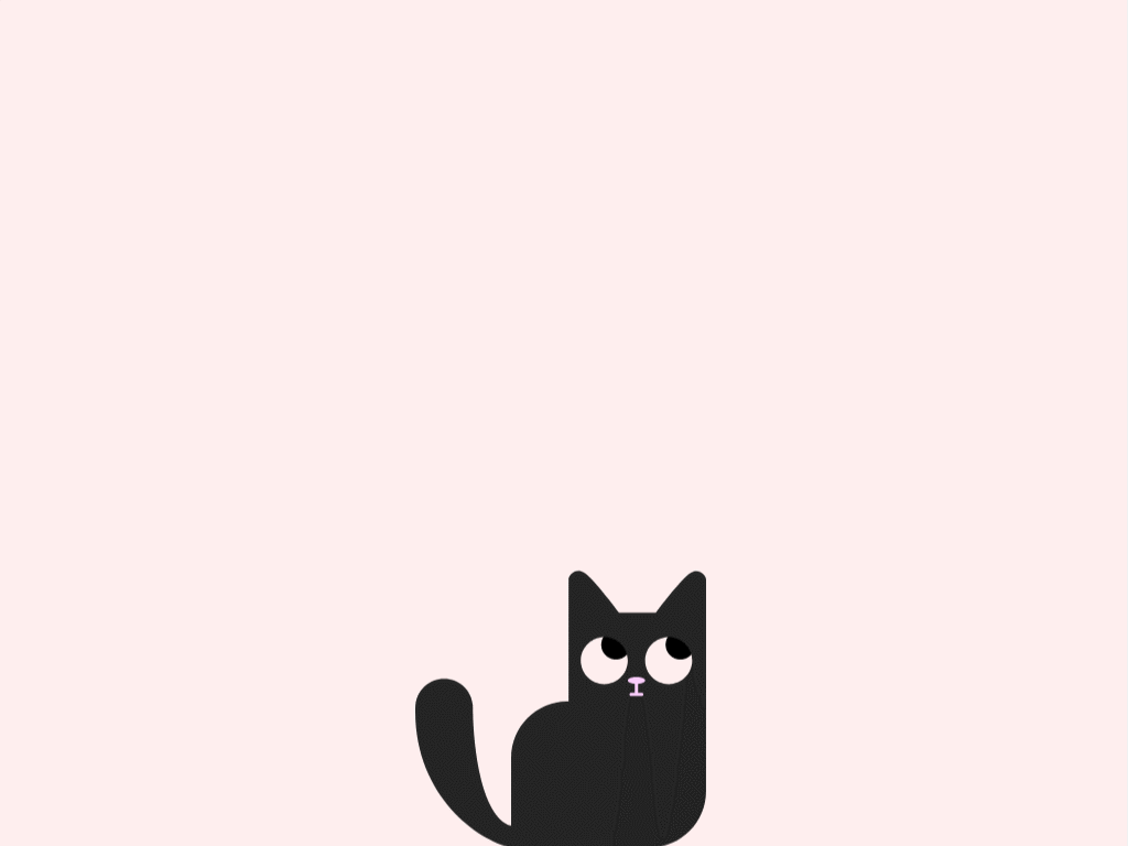 Кот наблюдает за курсором - html + css + javascript - Кошки html