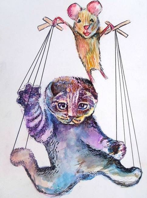 Кот под влиянием кукловода