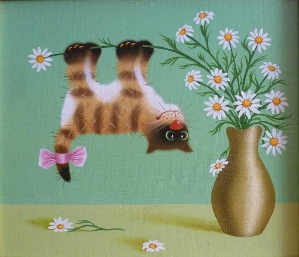 Повисла на ромашке