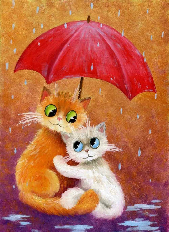 Спрячемся от дождика