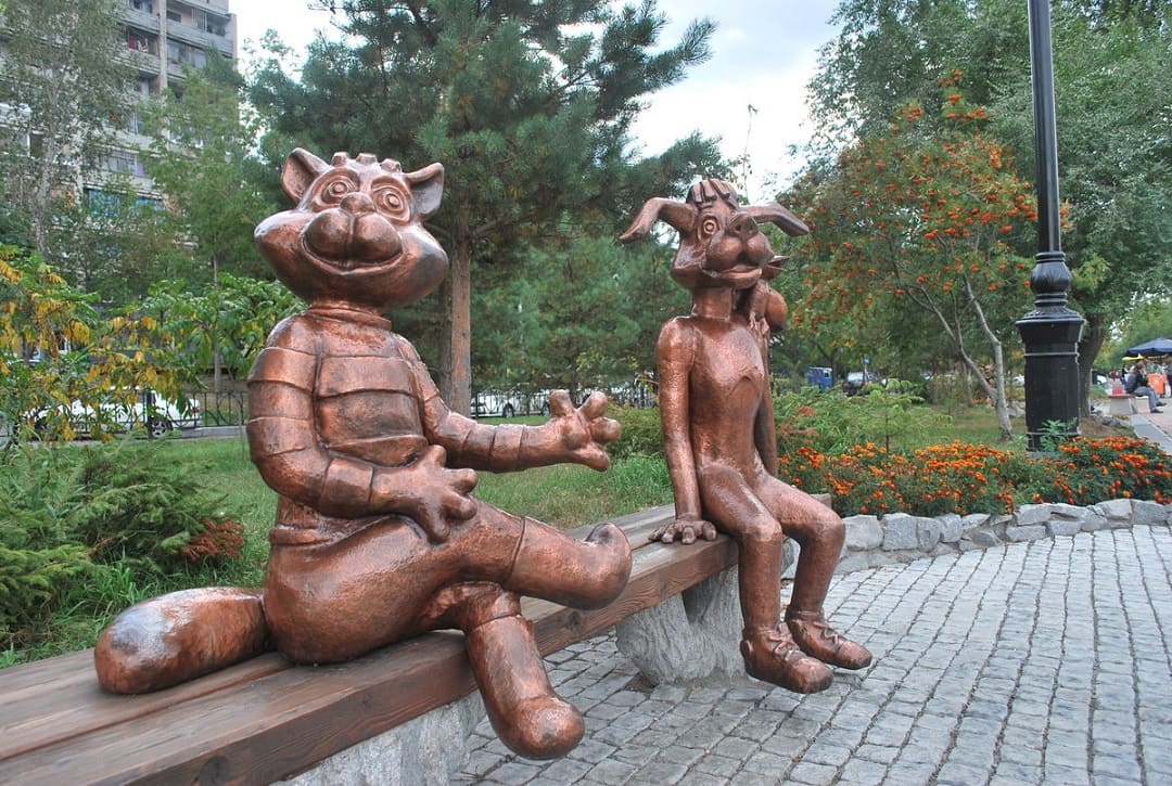 Кот Матроскин с псом Шариком